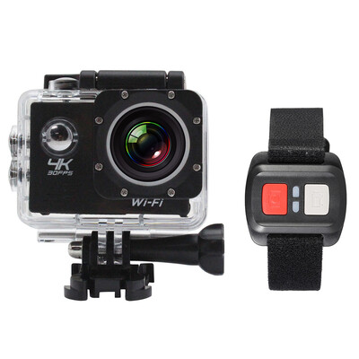 

20" LCD Screen Wifi Sports Action Camera 4X Zoom 170°Wide-angle 4K 30fps 1080P 60fps 16MP Waterproof 30M Car DVR Camcorder with R