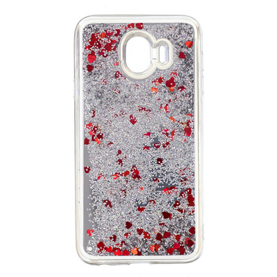 

Fecoprior Back Cover For Samsung Galaxy J4 2018 Case Mirror Glitter Liquid Quicksand Shining Dynamic Fundas Coque Celulars Capa