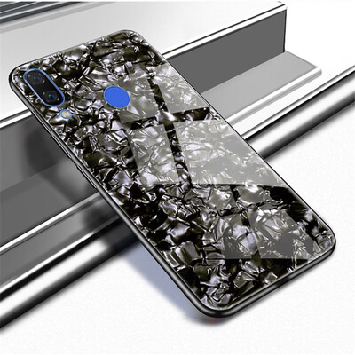 

Goowiiz Phone Case For Huawei P20P20 ProP20 LiteNova 3E Luxury Soft Edge Silicone Frame Glass Shell Cover