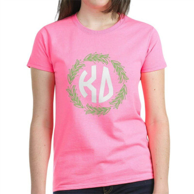 

CafePress - Kappa Delta Letters Wreath - Womens Cotton T-Shirt