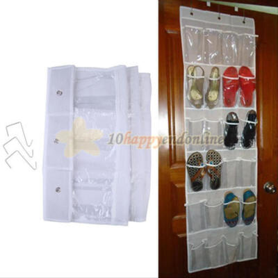 

24 Pocket Shoe Space Door Hanging Organizer Rack Wall Bag Storage Closet Holder