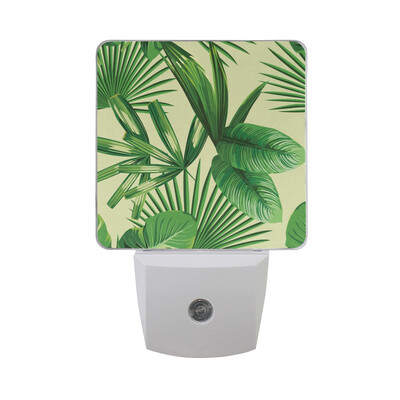 

ALAZA LED Night Light With Smart Dusk To Dawn SensorWatercolor Peony Floral Pattern Plug In Night Light
