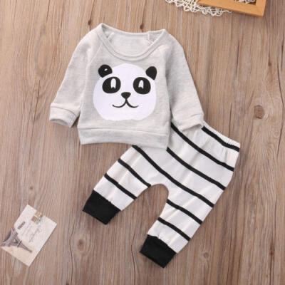 

Newborn Infant Baby Boy Girl Kid T-shirt TopsPants Outfit Set Clothes AU Stock