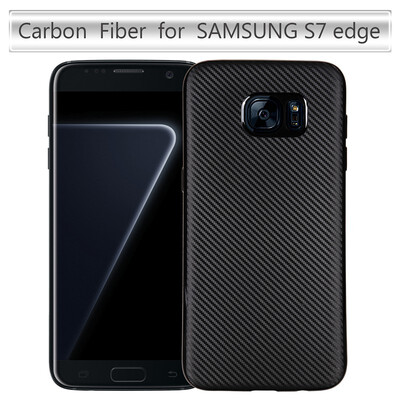 

Goowiiz Phone Case For Samsung Galaxy S7S7 EdgeC5C7C5 ProC7 ProG935 Luxury Ultra-thin Carbon Fiber Soft Silicone protection