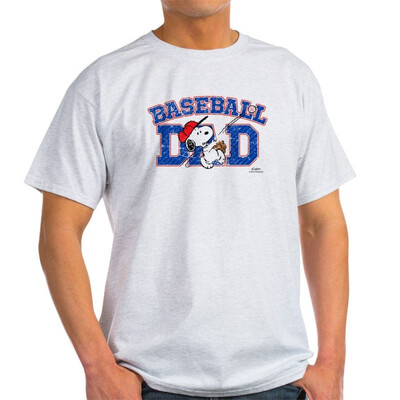 

CafePress - Snoopy Baseball Dad Light T-Shirt - 100 Cotton T-Shirt