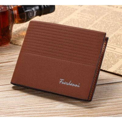 

Mens Leather Bifold ID Card Holder Purse Wallet Billfold Handbag Slim Clutch