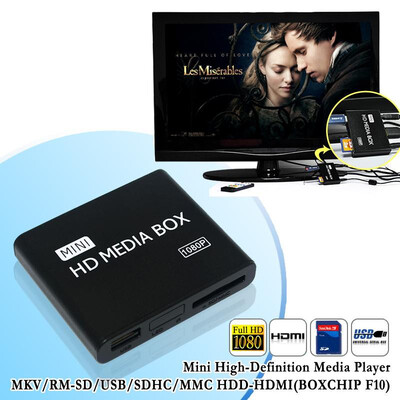 

Высокое качество 1шт мини полный 1080p HD медиа плеер Коробка MPEG/мкВ/с H. 264 HDMI выход AV на USB + пульт дистанционного