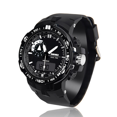 

Time skimei watch men's sports outdoor running luminous electronic watch black 1081