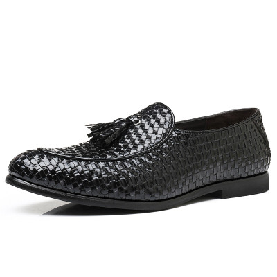 

JUQI Business Men Oxford Genuine Leather Shoes