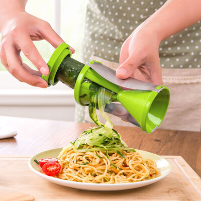 

Vegetable Spiral Slicer Carrot Cucumber Zucchini Noodle Julienne Cutter Peeler Kitchen Piece Grater Cooking Tool