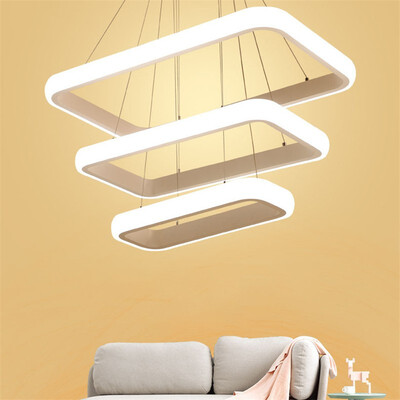 

Baycheer HL487484 Cable DIY Design 114W Rectangular Warm Light LED Chandelier Gold