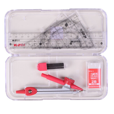 

Chenguang ( & G) ACS90808 exam compass ruler triangular ruler protractor drawing combination set 7 sets