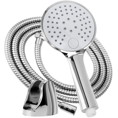 

DZ 803 shower shower set pressurized nozzle simple shower head shower head base bracket three-piece flat slim type