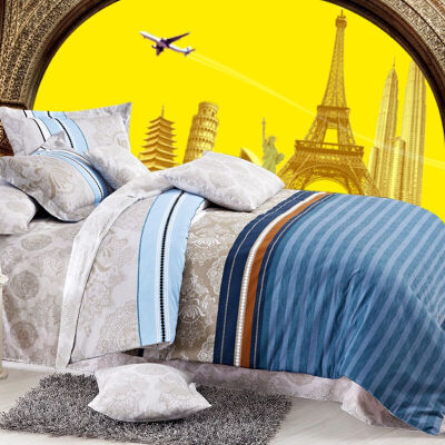 

Jiuzhou deer home twill printing quilt double bed quilt cotton single quilt cartoon world 200x230cm