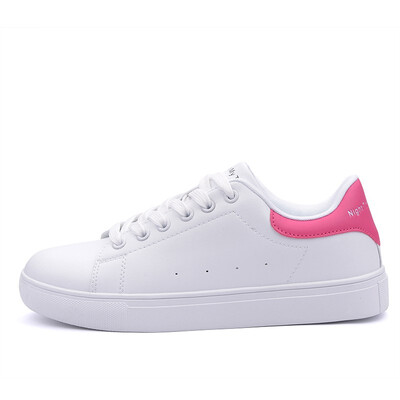 

2018 autumn new authentic couple small white shoes Korean version of the wild casual student shoes leather waterproof shoes