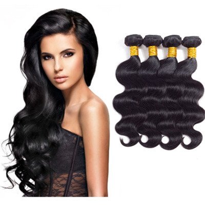 

Brazilian Hair Weave 3 Bundles Closure Free Part Body Wave Human Hair Bundles With Closure Non-remy