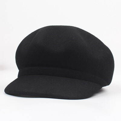 

The children of the new autumn&winter wool beret octagonal cap Korean version of artistic&simple style 100 match the soli