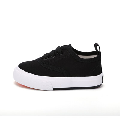 

chunchuntu 2018 Autumn Baby Girl Fashion Sport Sneaker Children Black Casual Trainer Boy Brand Canvas Sneaker 3288