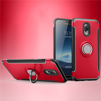 

Fecoprior Back Cover For Samsung Galaxy J7 Plus J7310 Case Car Holder Stand Hard PC Silicon Ring Suction Bracket Celulars