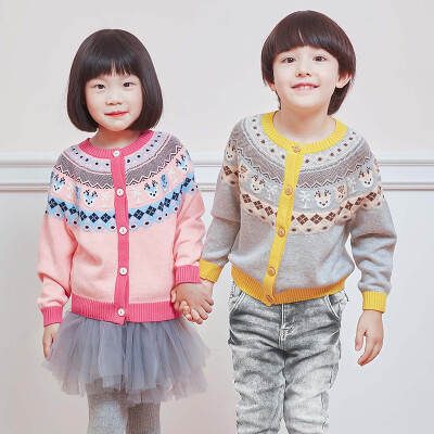 

Xiaomi ecological chain enterprise brand childish childrens combed cotton jacquard sweater 100 combed cotton warm comfortable boy girl sweater rose red 160