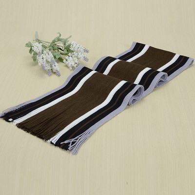 

Hot Mens Cashmere Scarf Winter Warm Soft Fringe Striped Tassel Long Shawl Wrap Y