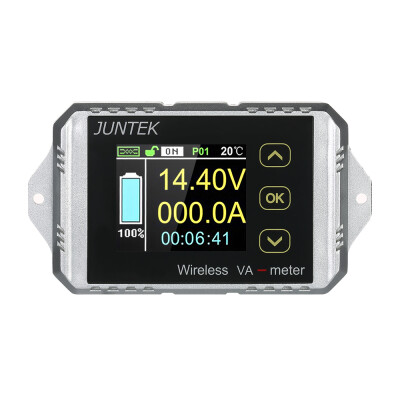 

JUNTEK DC 001-100V 01-300A Multifunctional Wireless Digital Bi-directional Voltage Current Power Meter Ammeter Voltmeter Capacit