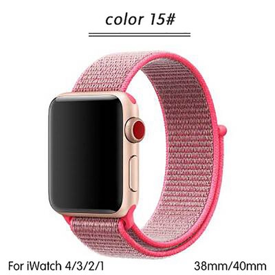 

Kebbit Nylon Sport Band for Apple Watch Series 4 3 2 1 38MM 42mm 40MM 44mm Soft Breathable Watch Strap Colorful iWatch Bands