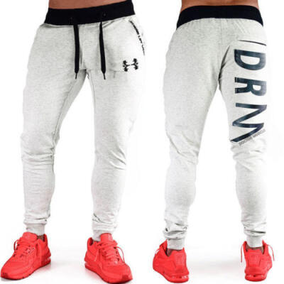 

Mens Gym Slim Fit Trousers Tracksuit Bottoms Skinny Joggers Sweat Track Pants