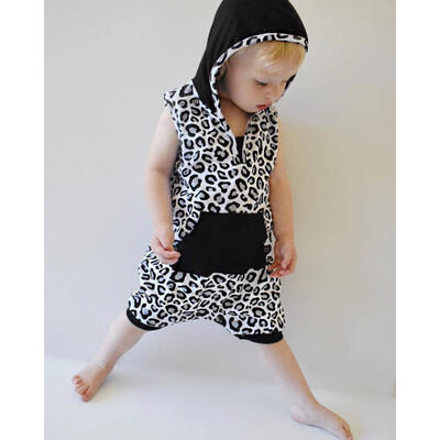 

Toddler Kids Baby Boys Cotton Sleeveless Hoodie Romper Bodysuit Jumpsuit Clothes