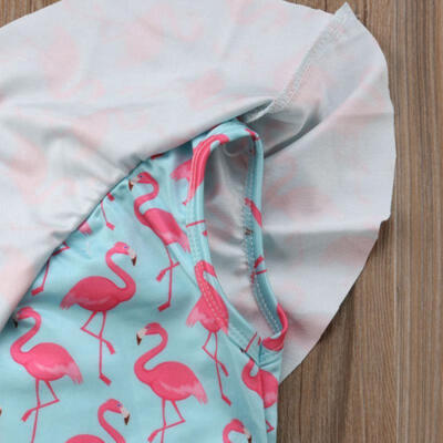 

Infant Toddler Baby Girl Flamingos Romper Jumpsuit Bodysuit Outfit Clothes 1-6Y