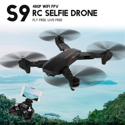 

S9 RC Drone with Camera 720P Wifi FPV for Beginner Training Christmas Gift Altitude Hold Foldable RC Quadcopter
