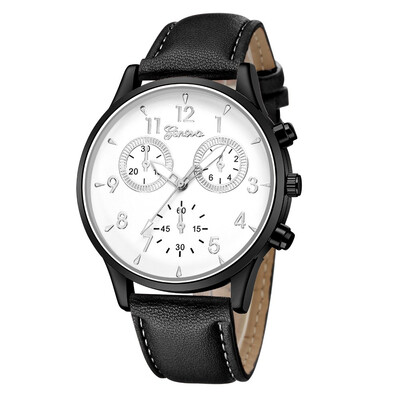 

GENEVA quartz watch 530 with double dial