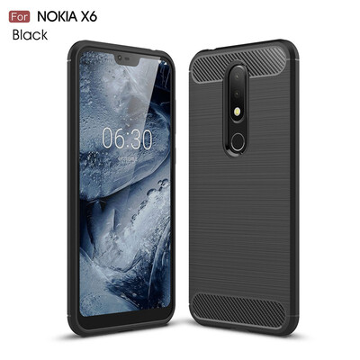 

Goowiiz Phone Case For Nokia X661 Plus21313 201851X551 Plus Fashion Slim Carbon Fiber Silicone Prevent falling