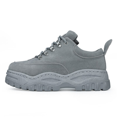 

New Black Womens Platform Chunky Sneakers 2018 Fashion Lace Up Women Flat Thick Sole Shoes Woman Dad Footwear