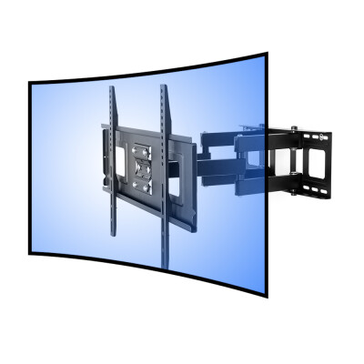 

FLEXIMOUNTS CR1 Curved Panel TV Wall Mount Bracket for 32"-65" UHD OLED 4k Samsung LG Vizio etc TVs