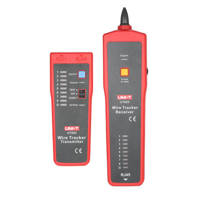 

UNI-T UT682 Multi-functional Handheld Wire Tester Tracker RJ11 RJ45 Wire Line Finder Cable Testing Tool for Network Maintenance