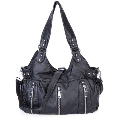 

Lady washed leather handbag