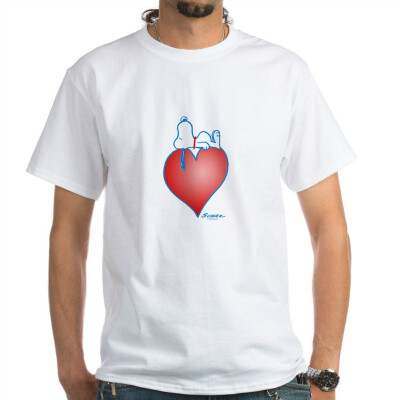 

CafePress - Peanuts Snoopy Snoopy Heart White T-Shirt - 100 Cotton T-Shirt White