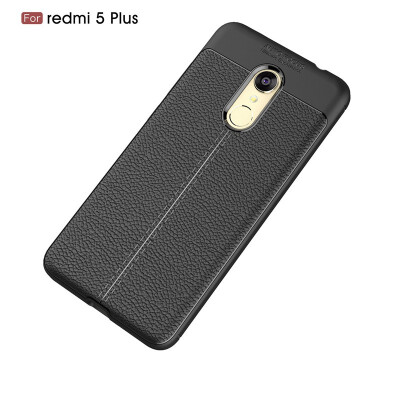 

Fivice Xiaomi Redmi 5plus case Luxury leather TPU silicone anti-fall soft shell phone case