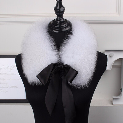 

2018 the new hot selling fox fur collar the natural fox fur collar the real fur collar child the winter fur scarf ribbon
