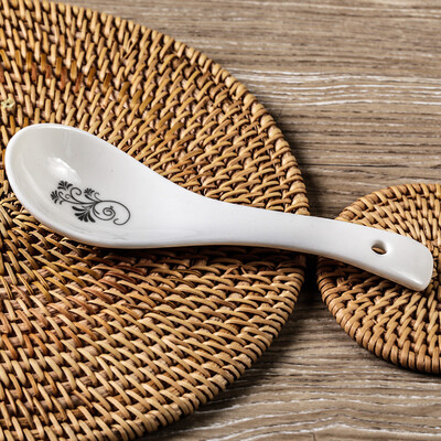 

Jingdong supermarket rhyme Tang Nordic style ceramic spoon rice spoon 4 loaded