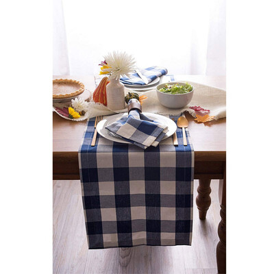 

NeillieN Tableclothchecked tablecloths30x275cmTablecloth Decorationtable runnerCotton tableclothTablecloth Accessories