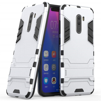 

Case for Xiaomi Pocophone F1 618 inch 2 in 1 Shockproof with Kickstand Feature Hybrid Dual Layer Armor Protective Cover
