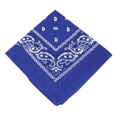 

1PC Unisex Hip Hop Black Paisley Bandana Headwear Hair Band Scarf Neck Wrist Wrap Band Headtie Square scarf High quality