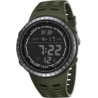 

New outdoor fashion luminous sports electronic watch student simple large dial electronic watch