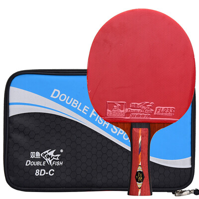 

Pisces table tennis racket horizontal shot offensive 8 star eight-star table tennis racket double-sided anti-adhesive 8D-C long handle