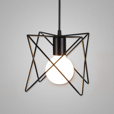 

CI - 448 Rustic Metal Cage Shade Pendant Light E26 E27 Lamp for Restaurant Kitchen Bedroom