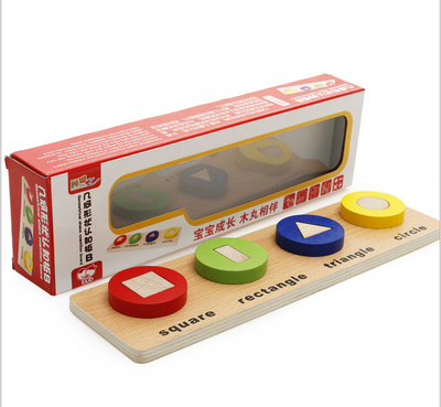 

Children toy geometry matching wooden block shape matching building blocks color cognition puzzle toys