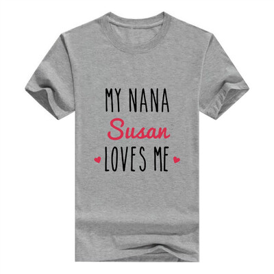 

Baby Gifts For All Personalized Grandma Gift My Nana Loves Me Infant T-Shirt