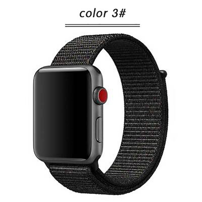 

Kebbit Nylon Sport Band for Apple Watch Series 4 3 2 1 38MM 42mm 40MM 44mm Soft Breathable Watch Strap Colorful iWatch Bands